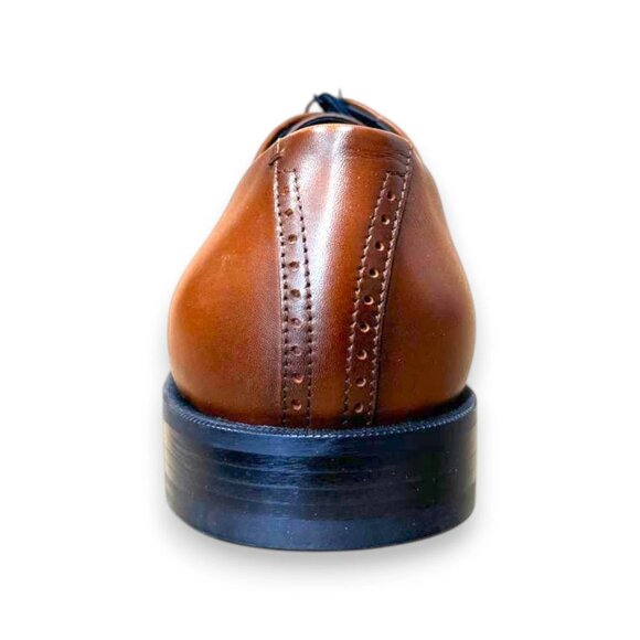 BOSS Derrek Brogue Cap Derby Lace Shoes Brown Leather 9M Business - Picture 3 of 4